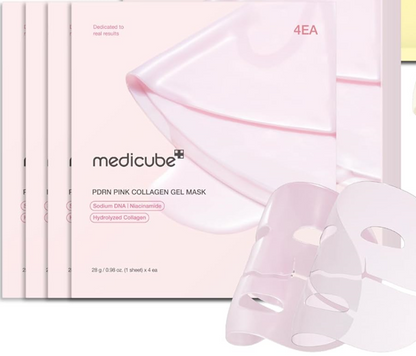 Medicube - PDRN Pink Collagen Gel Mask Set 27g x 4 Sheets